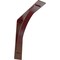 Ekena Millwork Morris Steel Bracket, Hammered Bright Red 3"W x 16"D x 16"H BKTM03X16X16MOHRE - alternate 1